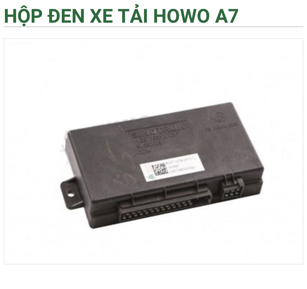 Hộp đen xe tải Howo