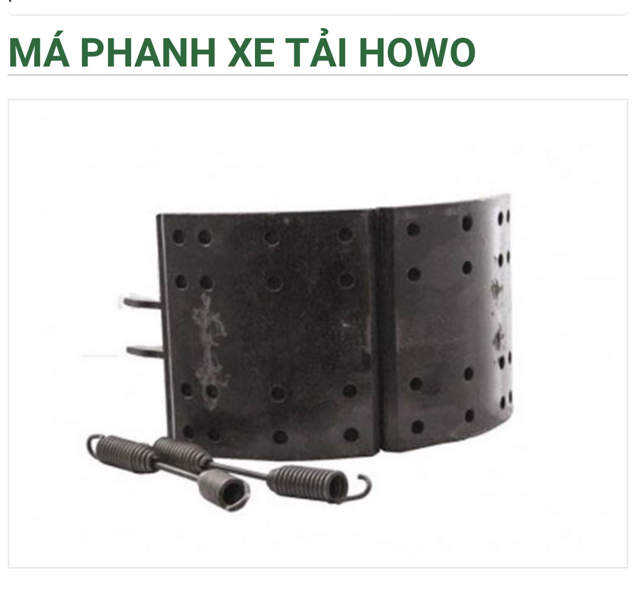 Má phanh các loại xe tải 