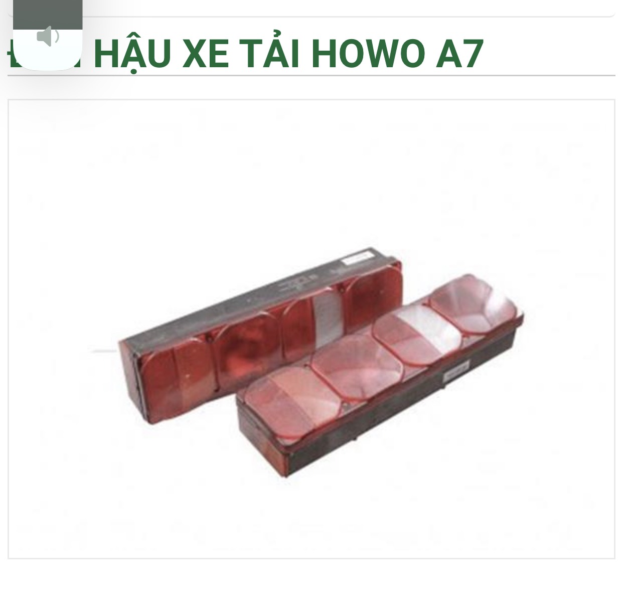 Đèn hậu xe tải các loại