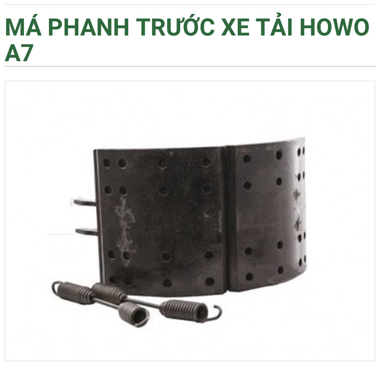 Má phanh trước xe tải các loại