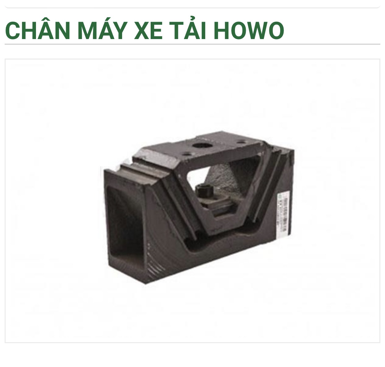 Chân máy xe tải các loại