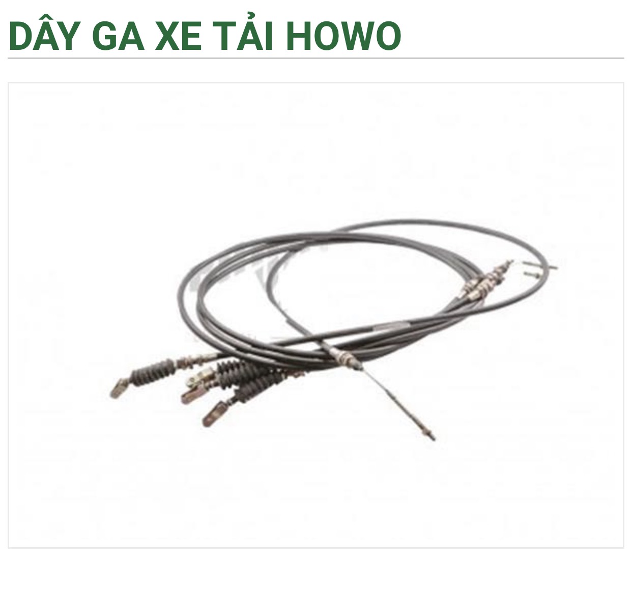 Dây ga xe tải các loại