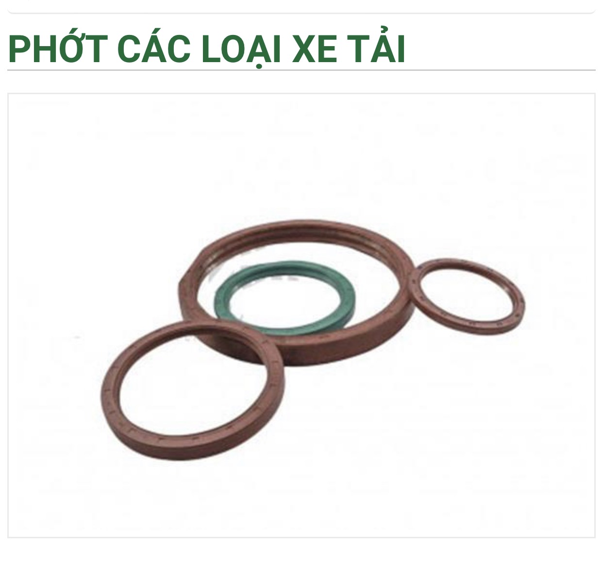 Phớt các loại xe tải